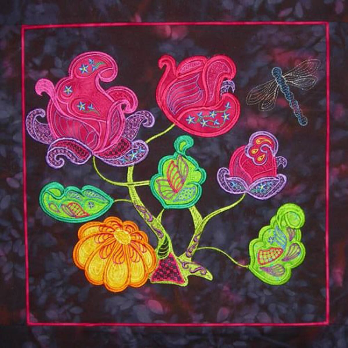 Jacobean delight, multi-hooped